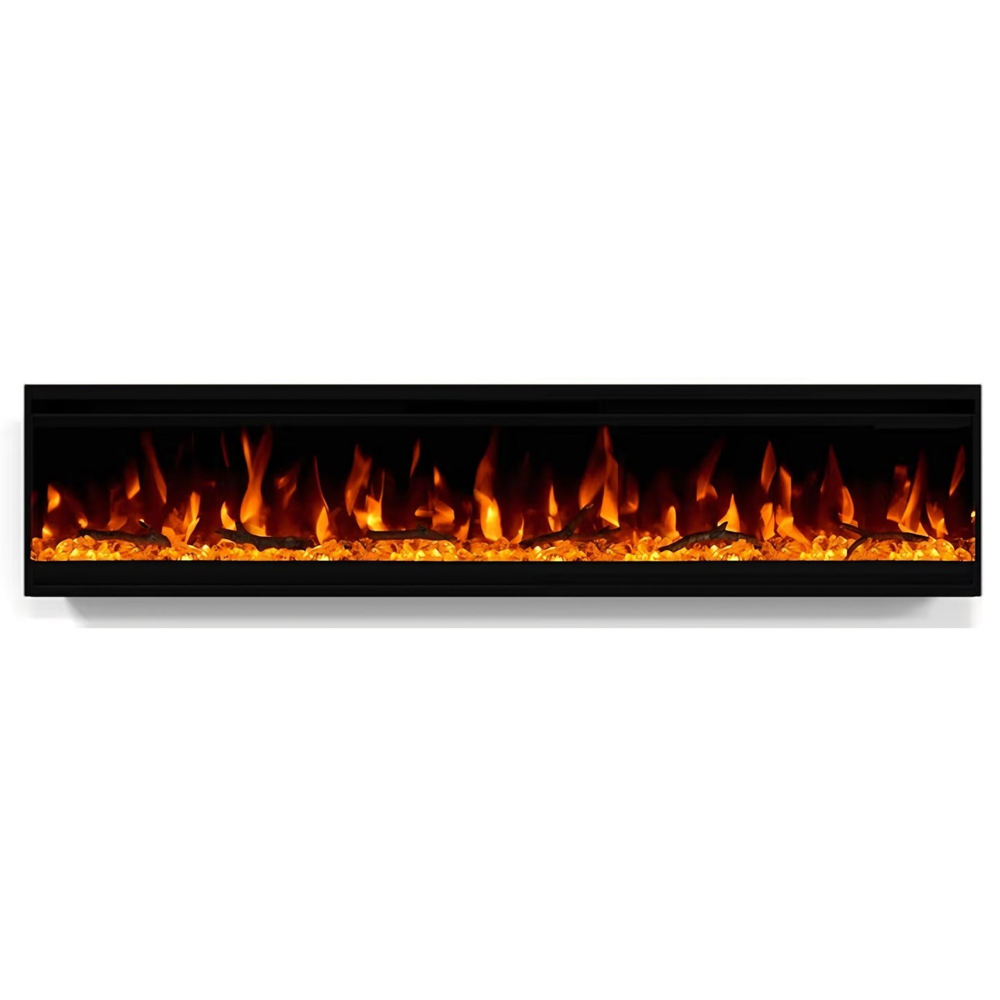 60 inch Electric Fireplace, 4.3" Ultra-Thin Electric Fireplace Inserts, Ultra-Narrow Frame