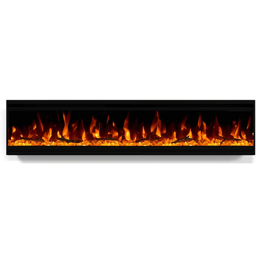 60 inch Electric Fireplace, 4.3" Ultra-Thin Electric Fireplace Inserts, Ultra-Narrow Frame