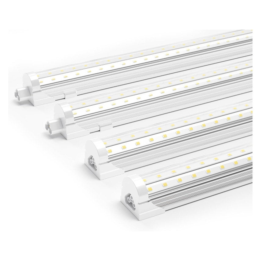 Ensenior 8FT LED Shop Lights, 6000K T8 Commercial Bay Lighting