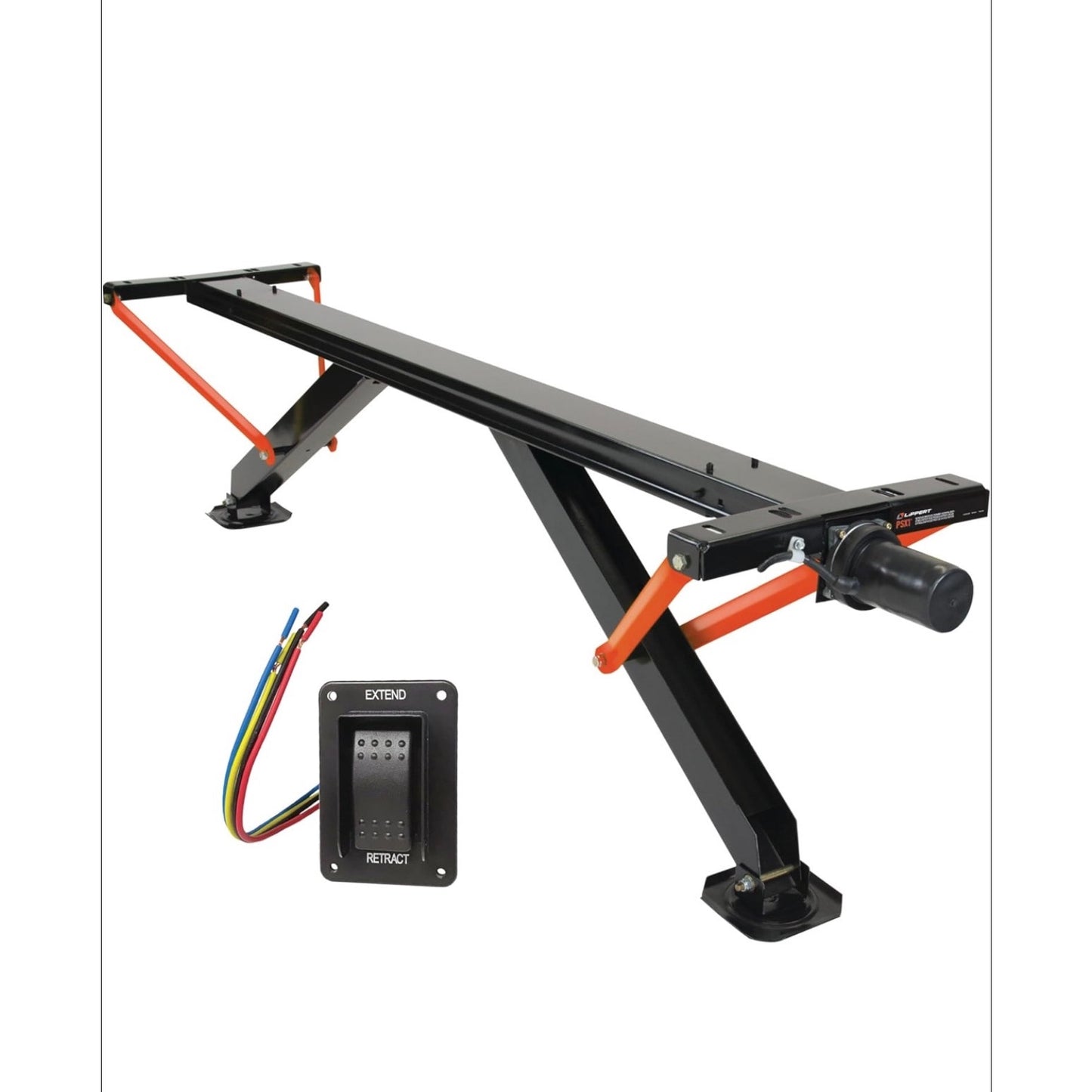 Lippert PSX1 High-Speed RV Power Stabilizer Jack System with Black IP66 Waterproof