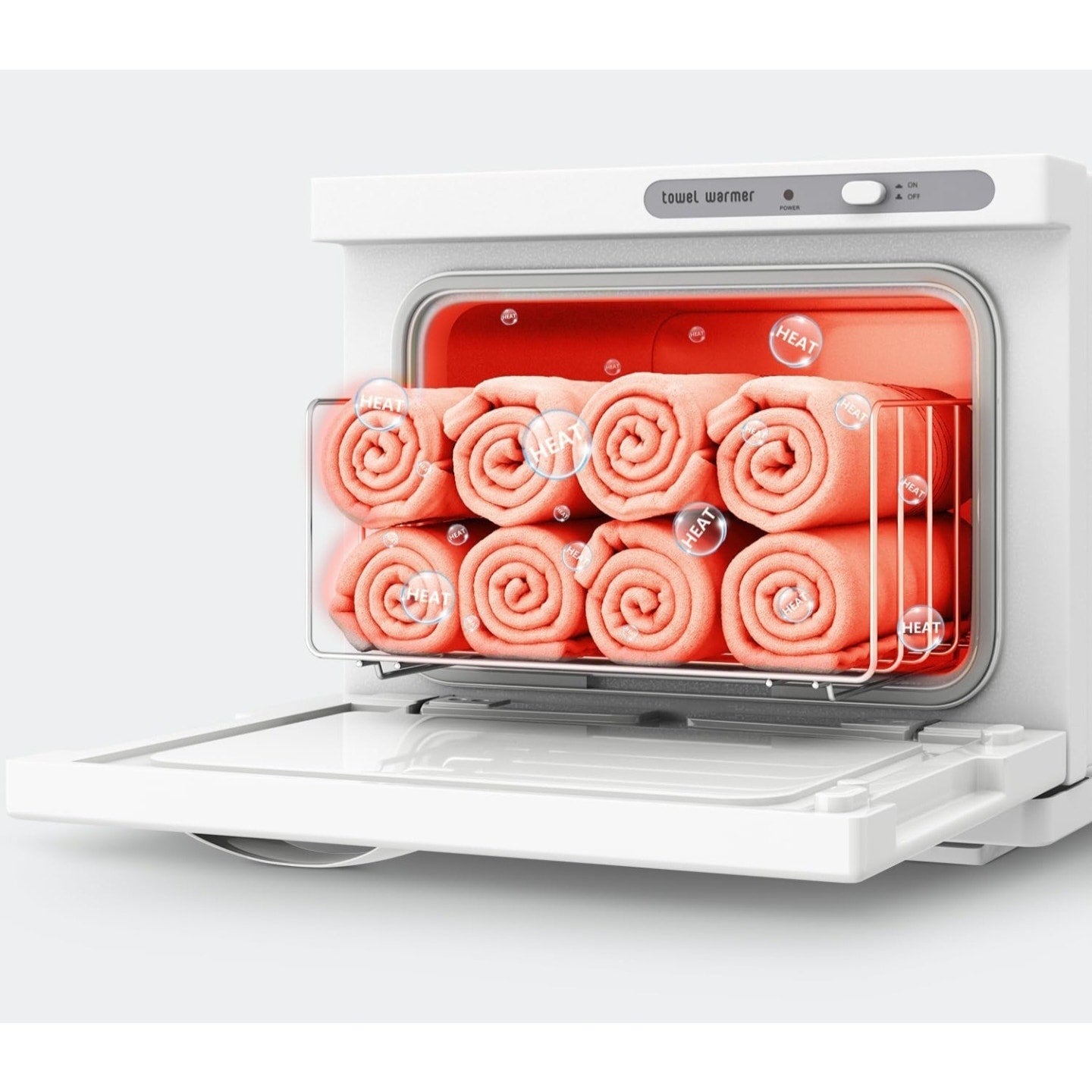 Towel Warmer Cabinet, 8L Hot Spa Small Towel Warmer Heating Use for Facial Spa, Hair Beauty,