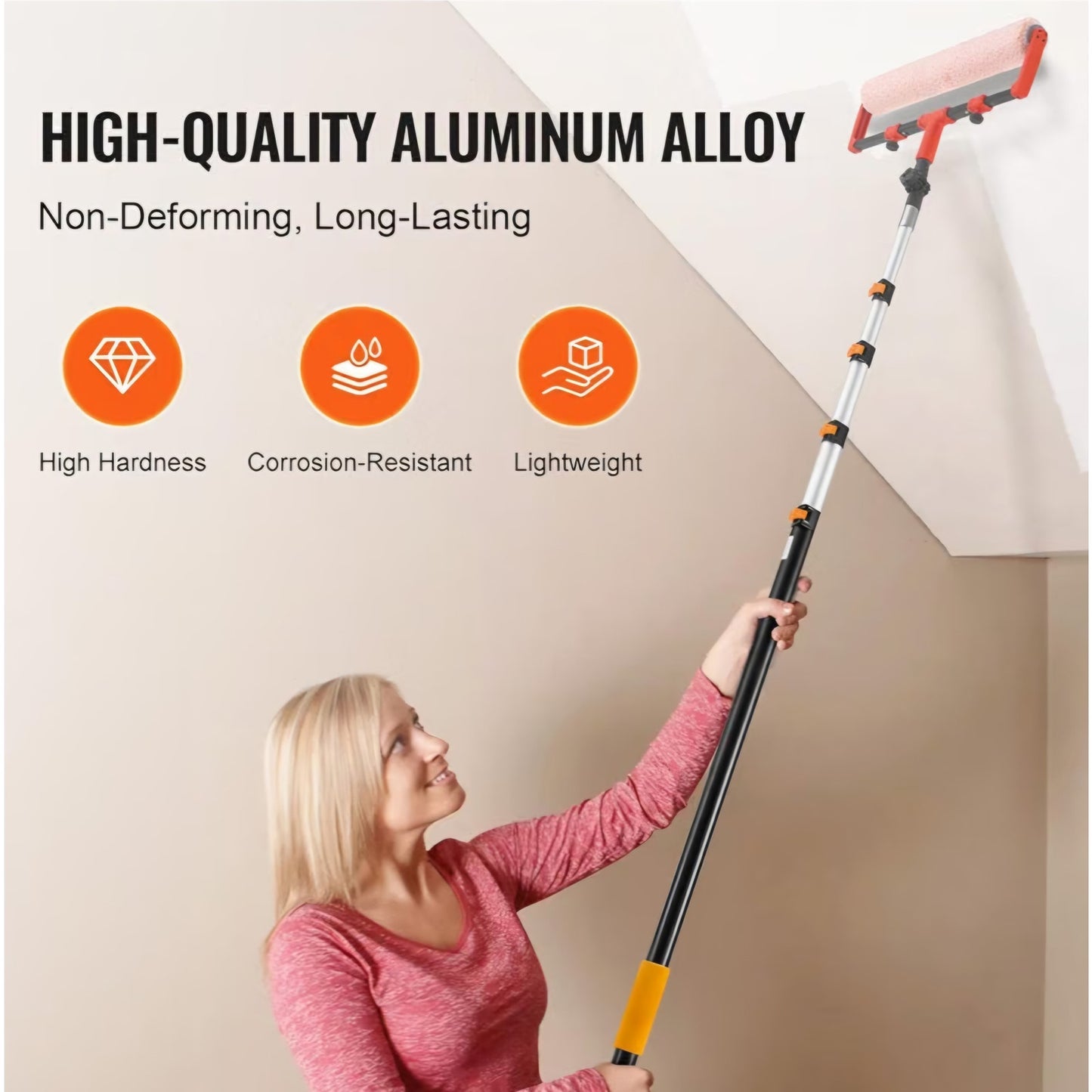 VEVOR Telescopic Extension Pole, 7-30 FT Multi-Purpose Extension Pole