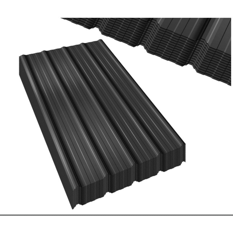 Extra-Wide Coverage Metal Roof Panels (62"x33") Corrugated Galvanized Steel with Screws
