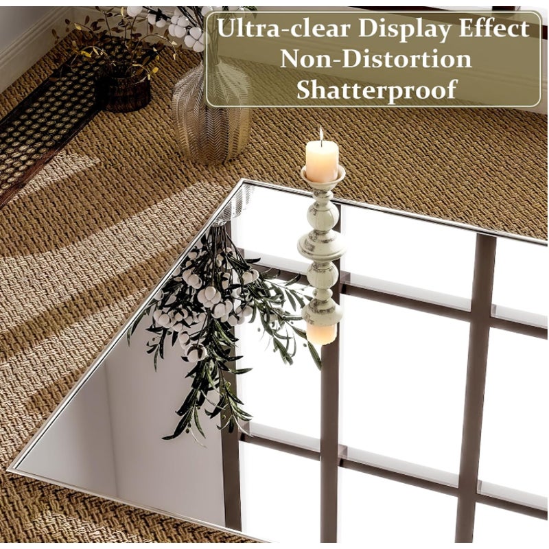 GLSLAND 76"x34" Full Length Mirror Extra Large Hanging or Leaning Rectangle Mirror