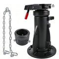 C5G1216 12"-16" Adjustable Height Cushioned 5th Wheel to Gooseneck Adapter w/Safety Chain forCamper
