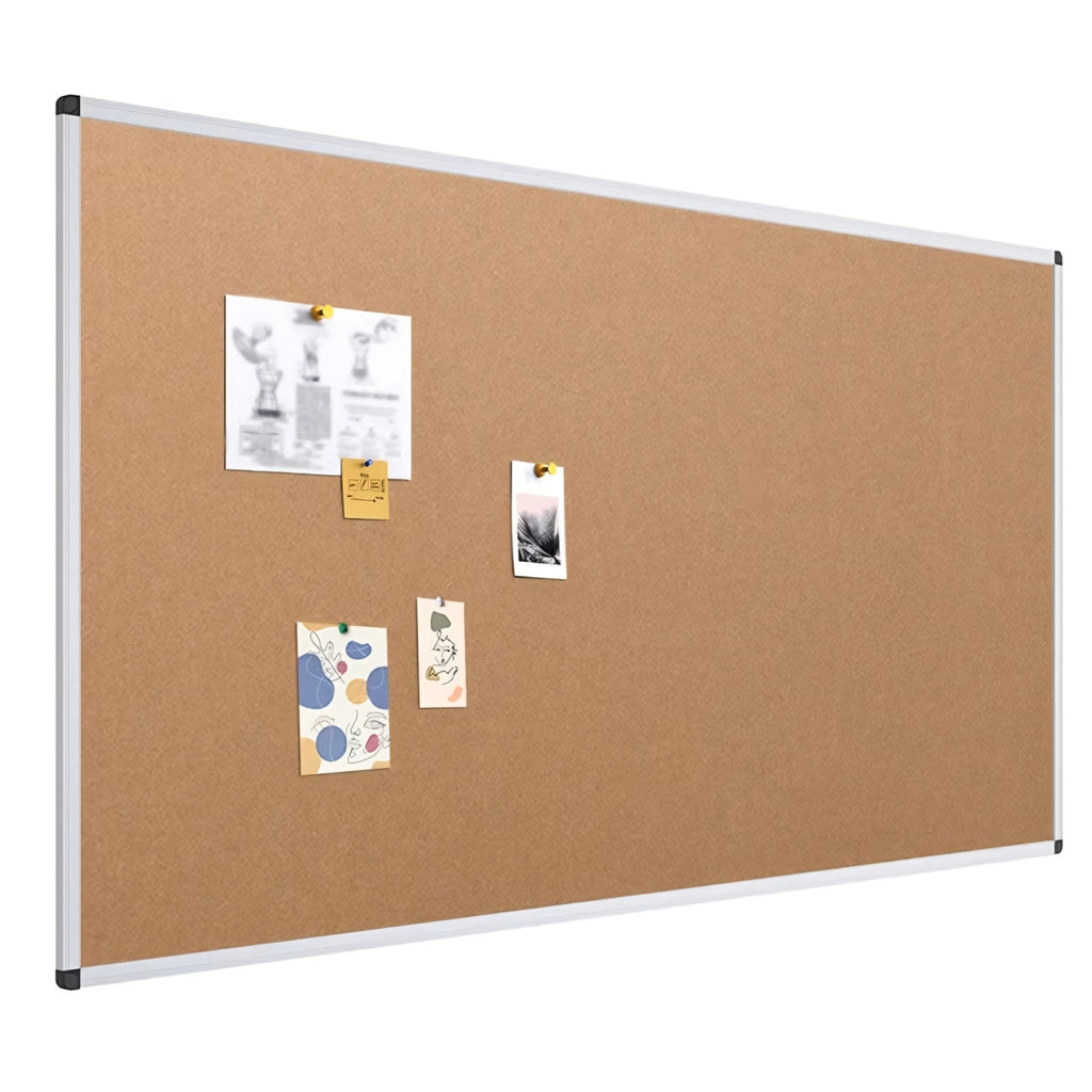 VIZ-PRO Large Cork Bulletin Board, 72 X 48 Inches, Wall-Mounted