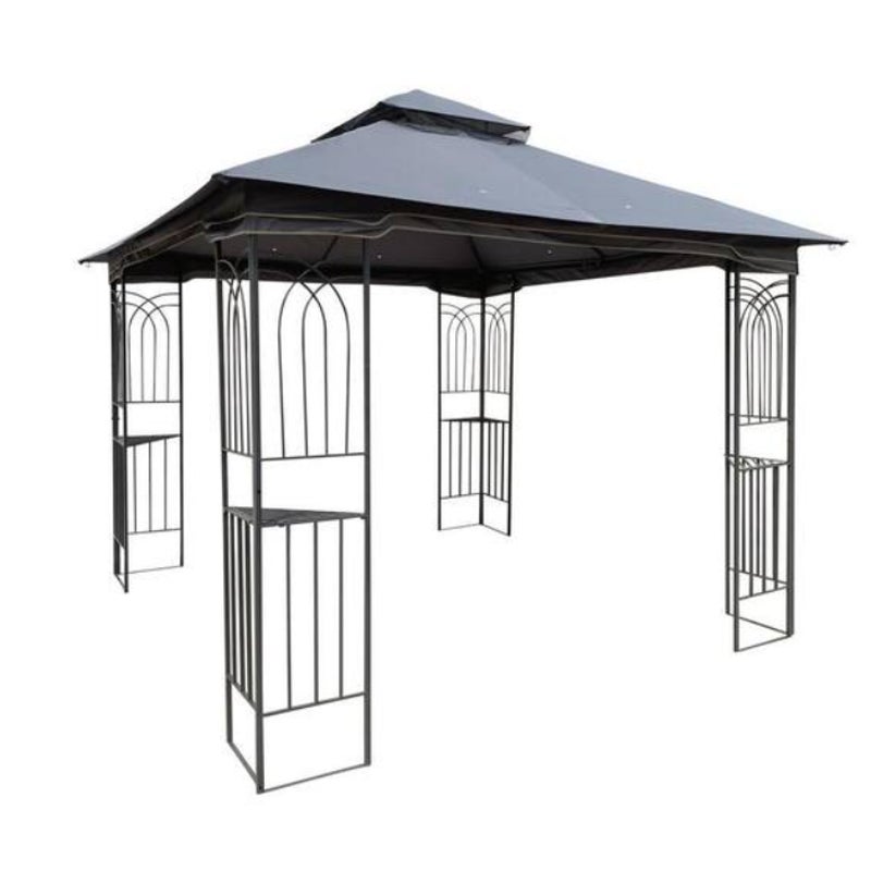 Gazebo Canopy Tent with Ventilated Double Roof and Detachable Mosquito Net 10 ft. x 10 ft.
