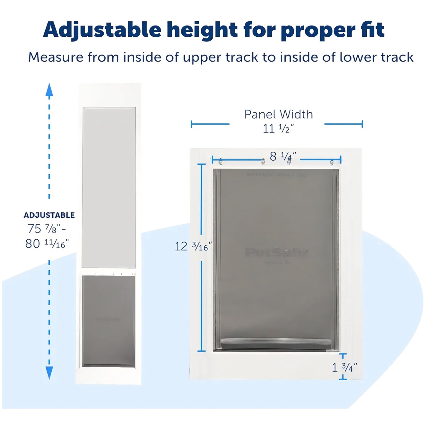 PetSafe Sliding Glass Pet Door - No-Cut DIY Install Doggy Door for Renters - Aluminum Frame