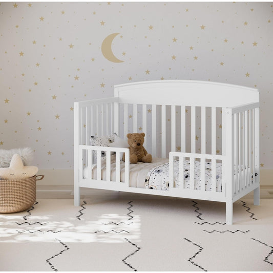Graco Benton 5-in-1 Convertible Crib (White) – GREENGUARD Gold Certified, Converts from Baby Crib