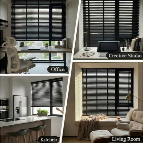 2" Cordless Wood Blinds for Indoor Windows, Window Blinds Cordless for Home 70" W x 60" H
