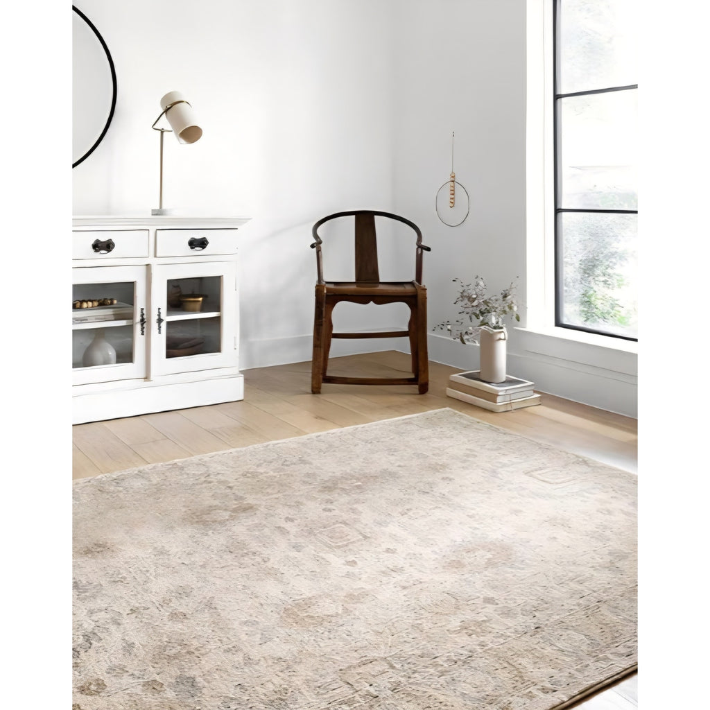 Loloi Teagan Collection TEA-03 Ivory/Sand 11'-6" x 15' Area Rug, Large