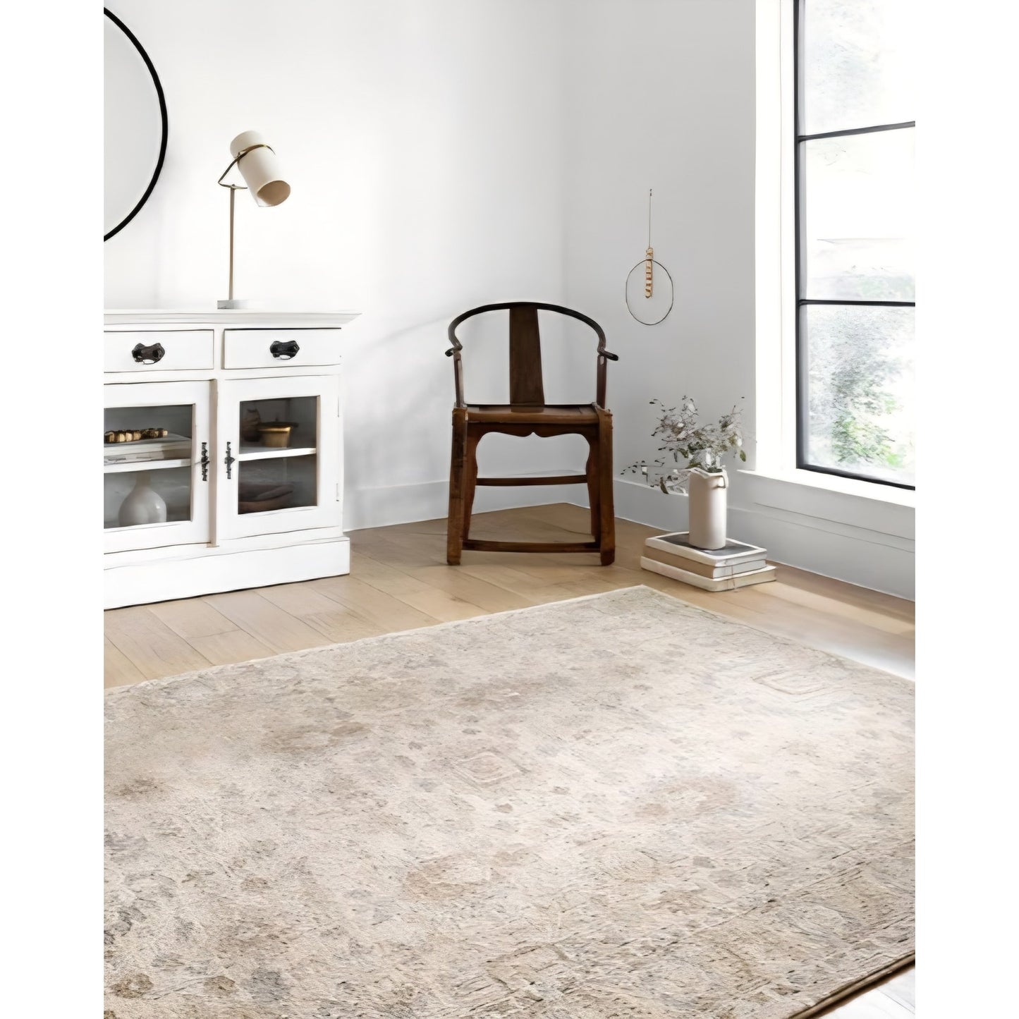 Loloi Teagan Collection TEA-03 Ivory/Sand 11'-6" x 15' Area Rug, Large