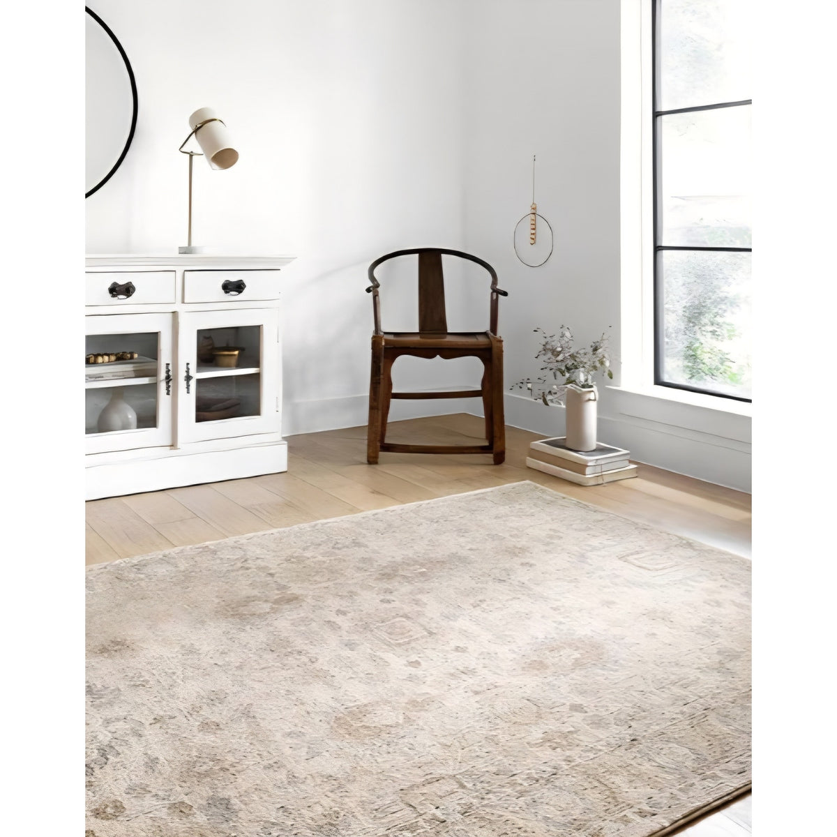 Loloi Teagan Collection TEA-03 Ivory/Sand 11'-6" x 15' Area Rug, Large