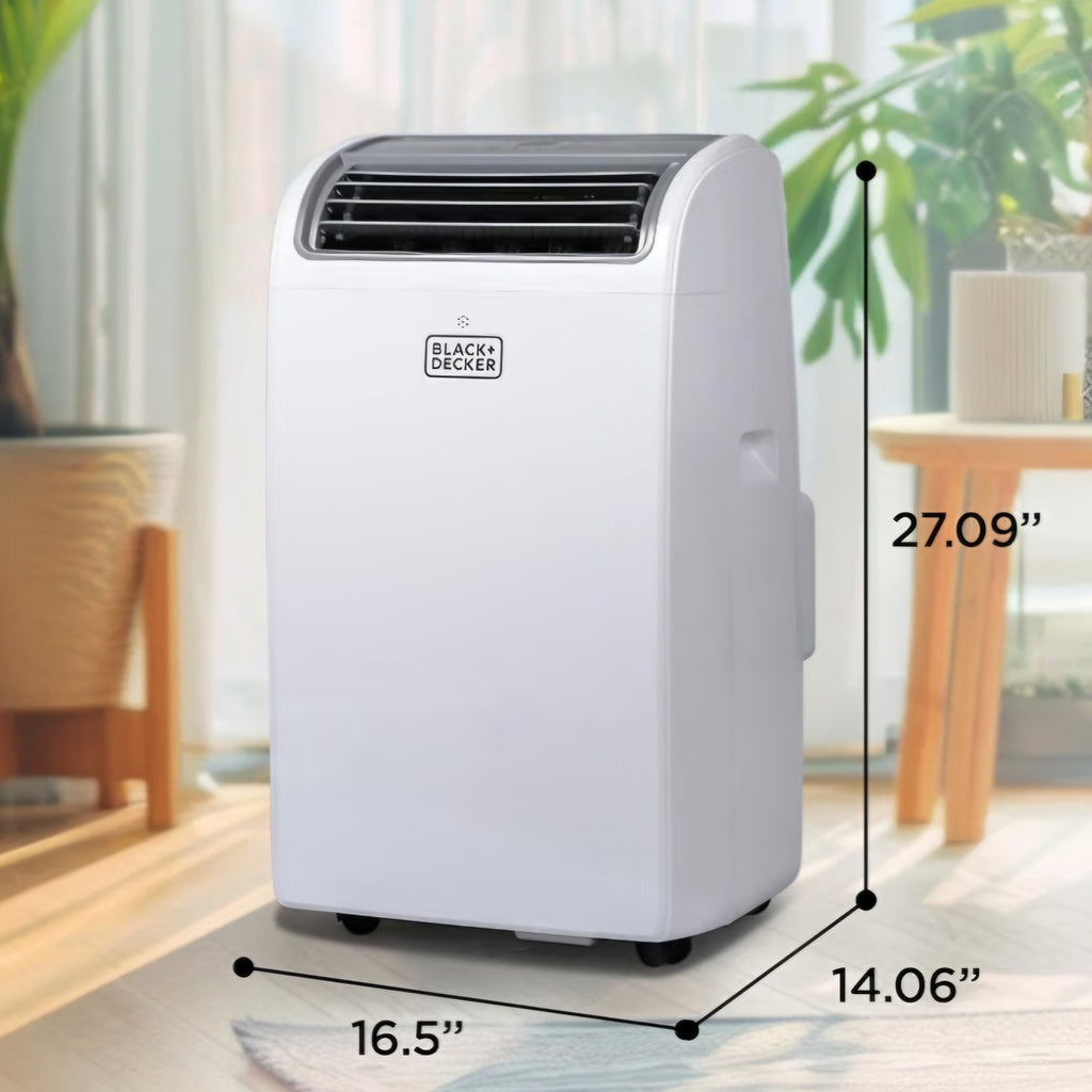 BLACK+DECKER Smart Portable Air Conditioner, 14,000 BTU, BPACT14WT, White 10,200 BTU SACC