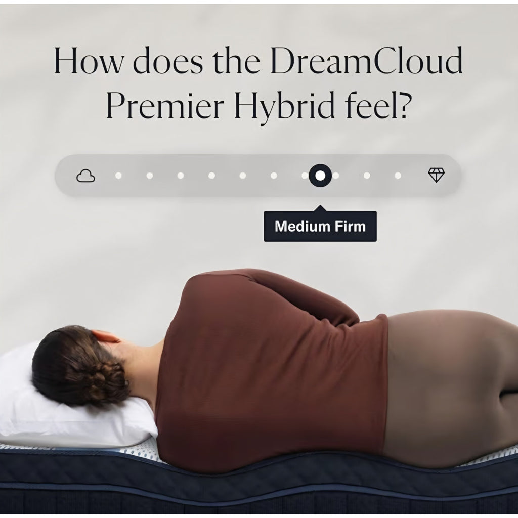 DreamCloud Premier 13" Full Mattress - Luxury Hybrid Gel Memory Foam - 365 Night Trial