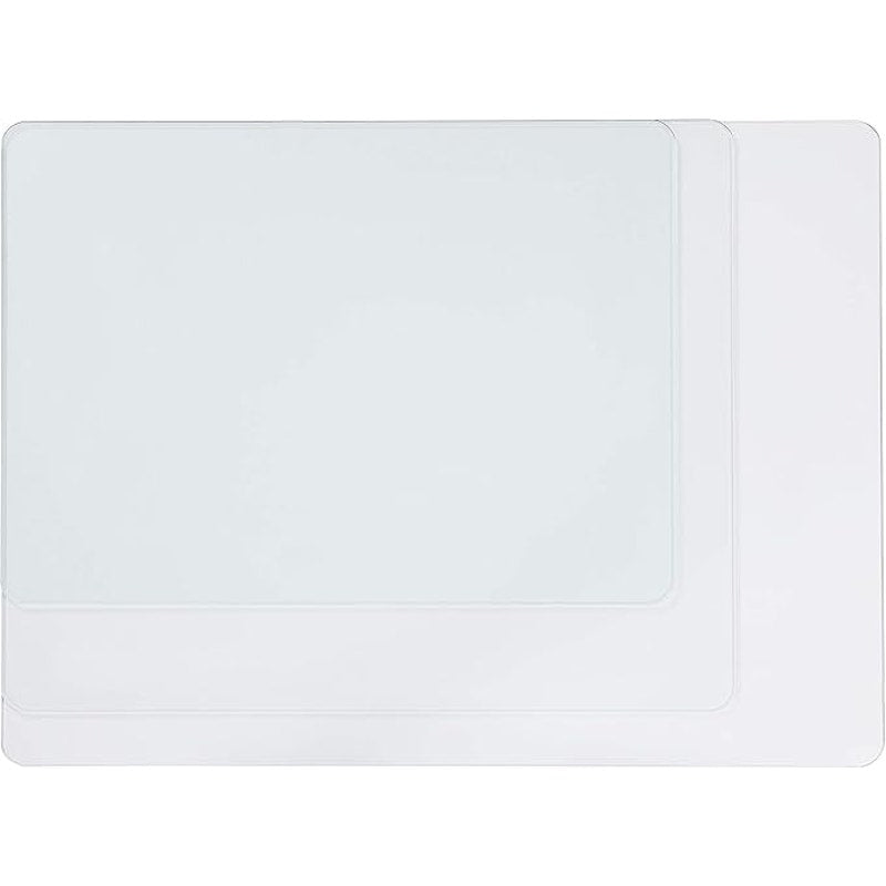 Lorell Tempered Glass Chairmat, 44" Width x 50" Depth x 0.25" Thickness, Clear, 1 Each.Rectangular