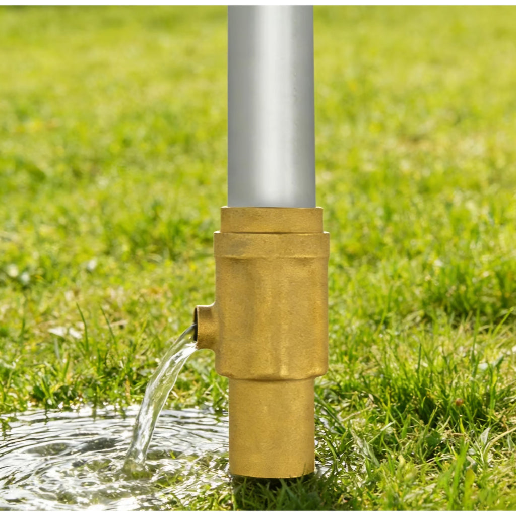 5.25FT Frost-Free Yard Hydrant, Freezeless Frost Proof Hydrant,Total Length 5.25ft, 36" Bury Depth