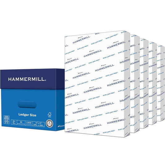 Hammermill Printer Paper, 20 lb Copy Paper, 11 x 17 - 5 Ream (2,500 Sheets) - 92 Bright,