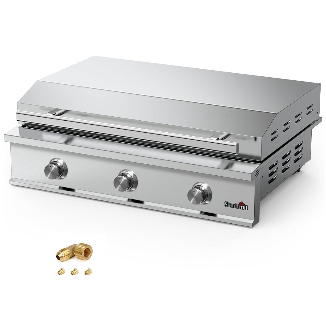 Stanbroil 36-Inch Built-In Natural Gas Griddle for Outdoor Kitchen