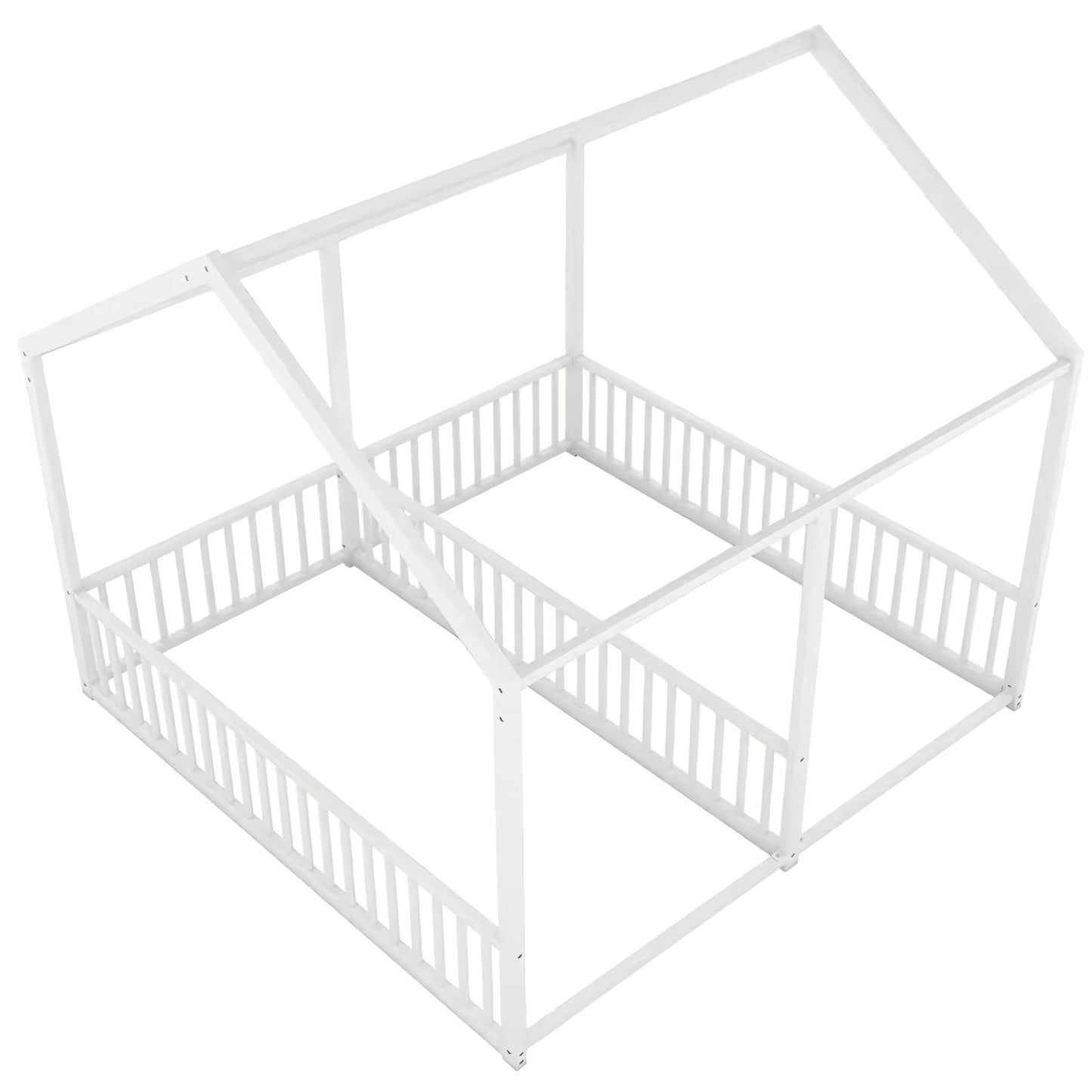 Modern Classic House Bed Frame with Storage Under Frame, Sturdy Construction Heavy Duty Frame