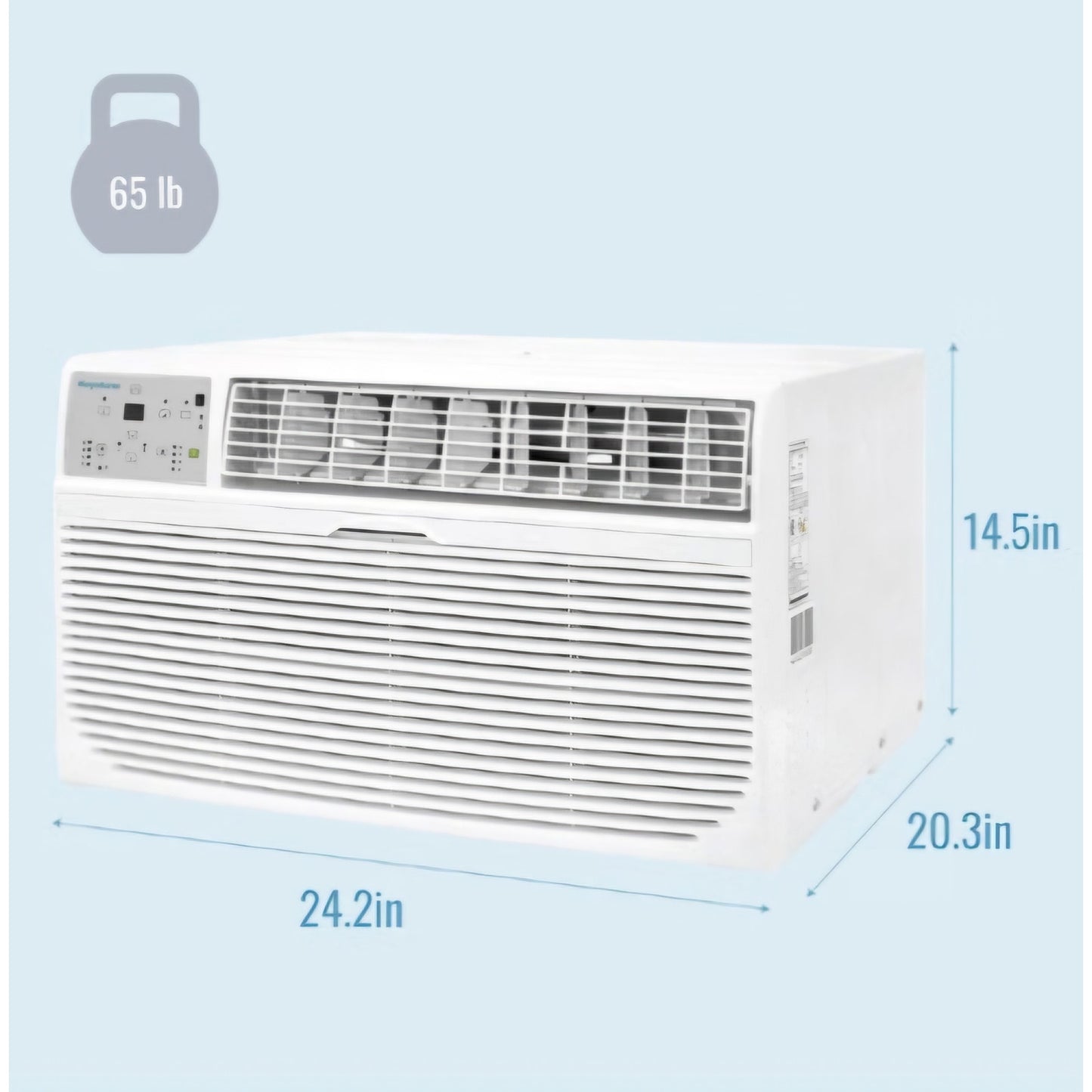 Keystone 12,000 BTU Wall Mounted Air Conditioner with Supplemental Heat and Dehumidifier Function