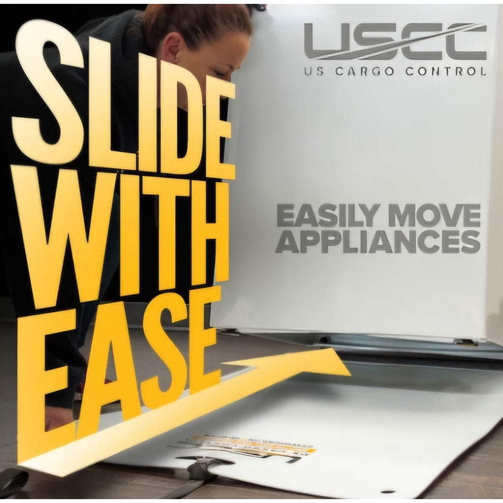 Control Appliance Slider with Pull Strap, 48" X 30" Plastic Floor Protection Appliance Moving Mat