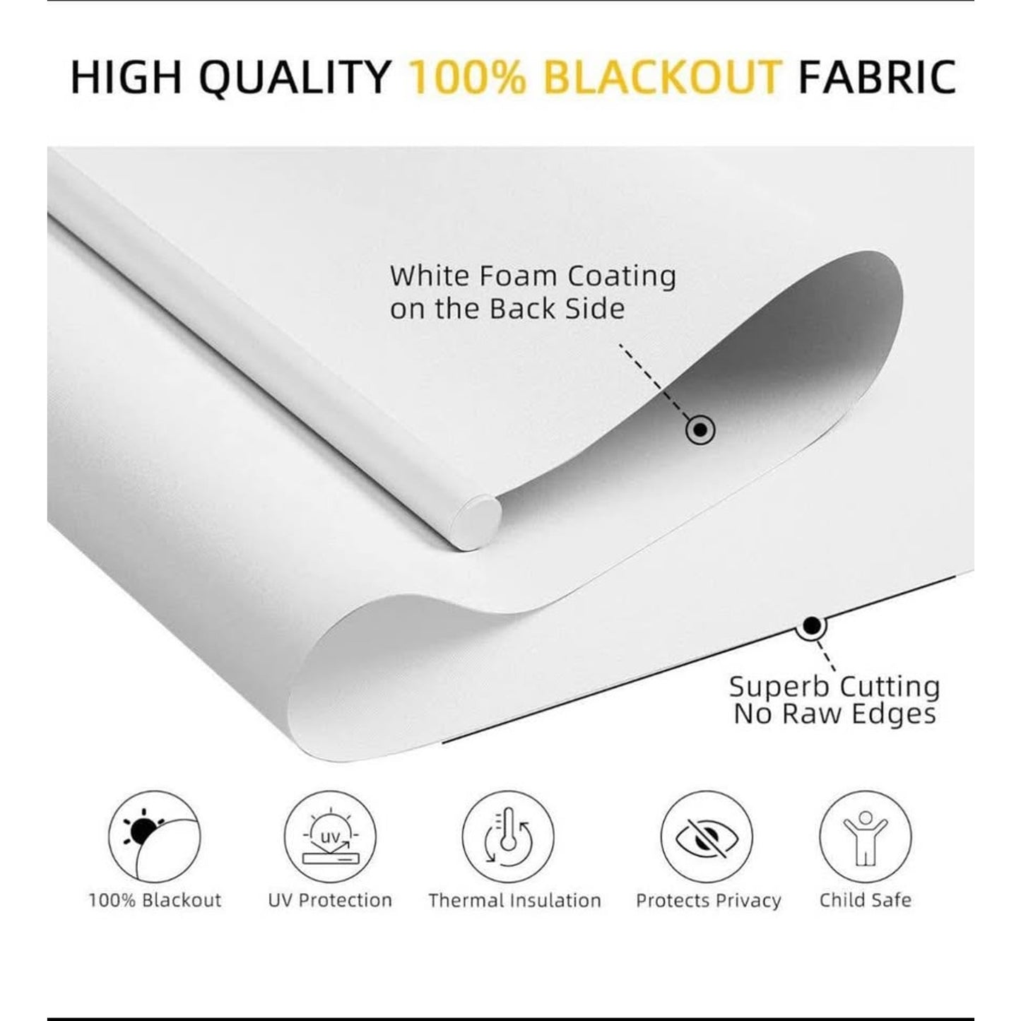 ChrisDowa Cordless Blackout Roller Shades for Windows, Thermal Insulated UV Protection Pull Down Sha