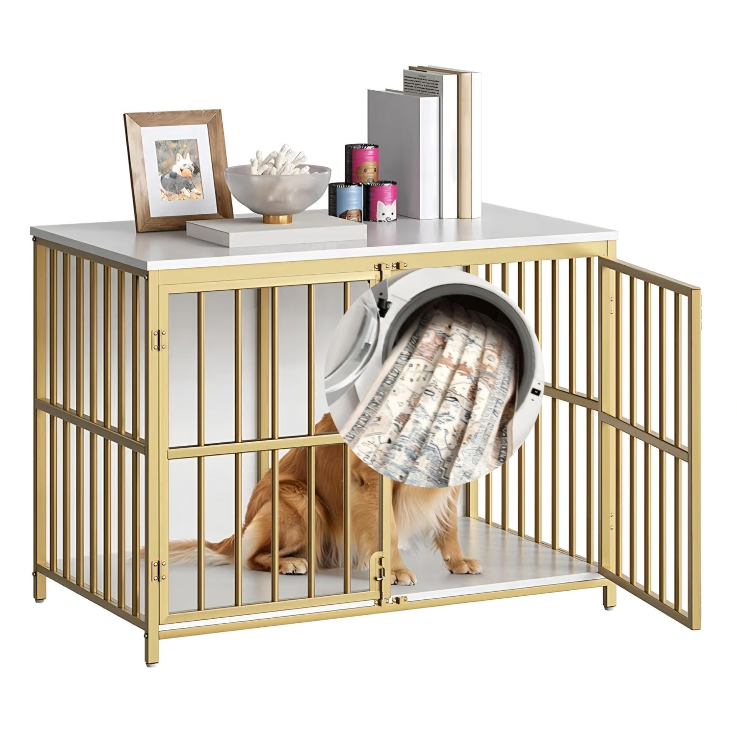 Dog Crate Furniture, Wooden Dog Kennel Indoor
