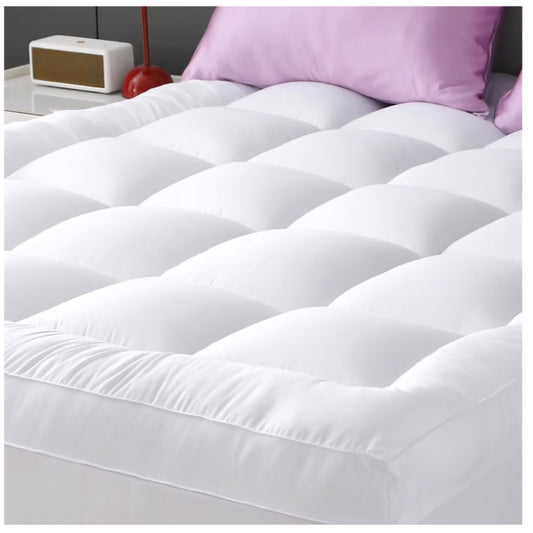 Queen Mattress Topper Extra Thick, Cooling Plush Mattress Pad 8-21" Deep Pocket