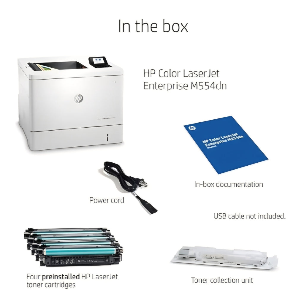 HP Color LaserJet Enterprise M554dn Duplex Printer (7ZU81A)