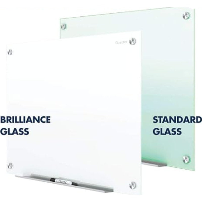 Quartet Dry Erase Board, Magnetic Whiteboard 4' x 3', Glass Board for Wall, Infinity