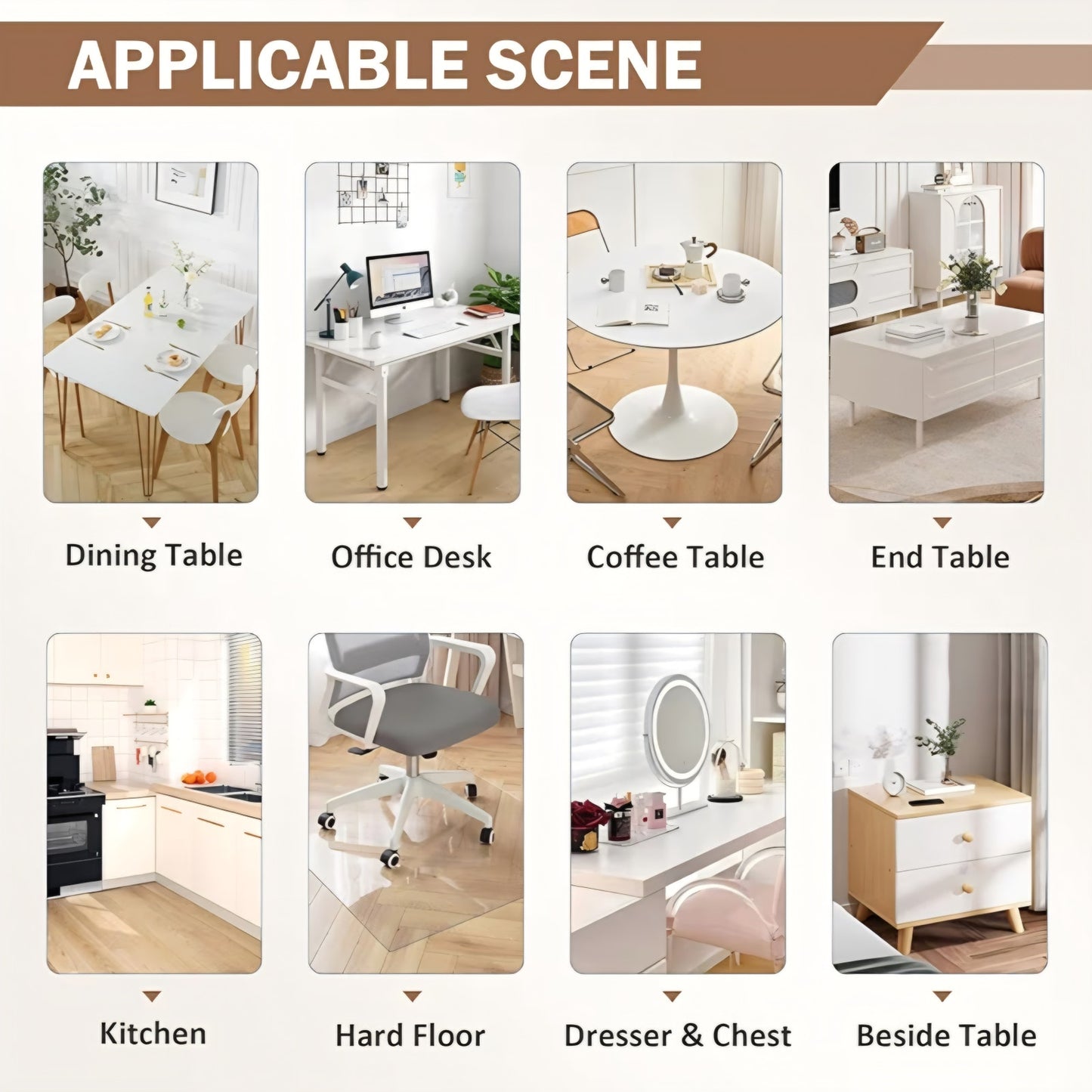 Clear Table Cover Protector 36 x 60 Inch, 1.5mm Thick Plastic Table Cover, for Dining Room Table