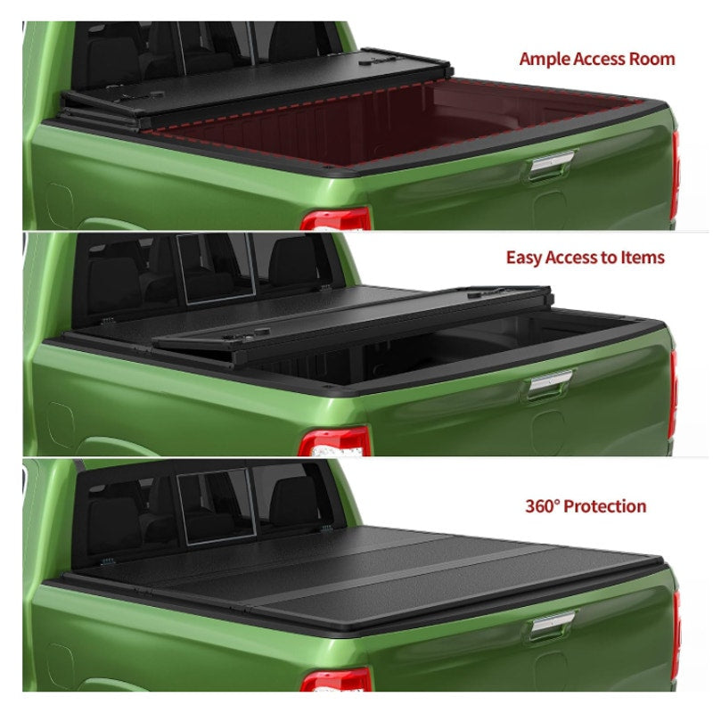 YITAMOTOR Hard Tri-Fold Tonneau Cover Fit for 2015-2026 Ford F-150 5.5ft