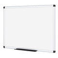 VIZ-PRO Magnetic Whiteboard/Dry Erase Board, 48 X 36 Inches, Silver Aluminium Frame