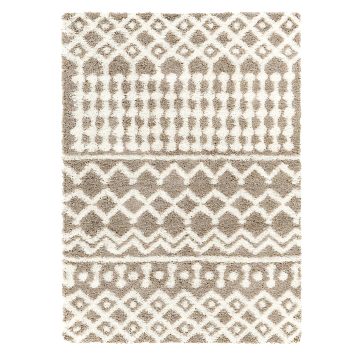 Livabliss Hapsburg Moroccan Shag Area Rug,5'3" x 7'3",Medium Brown