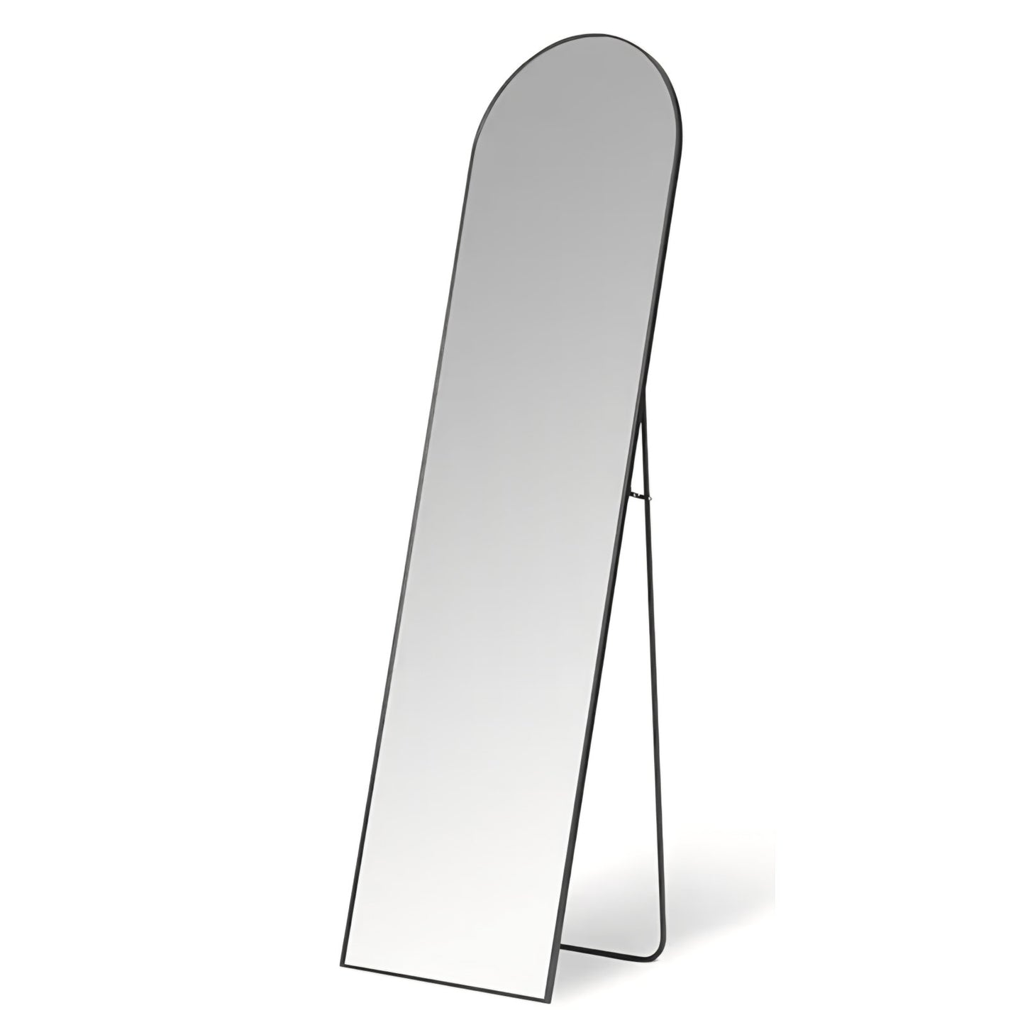Full Length Floor Mirror, 59" x 16" x 0.55", Black
