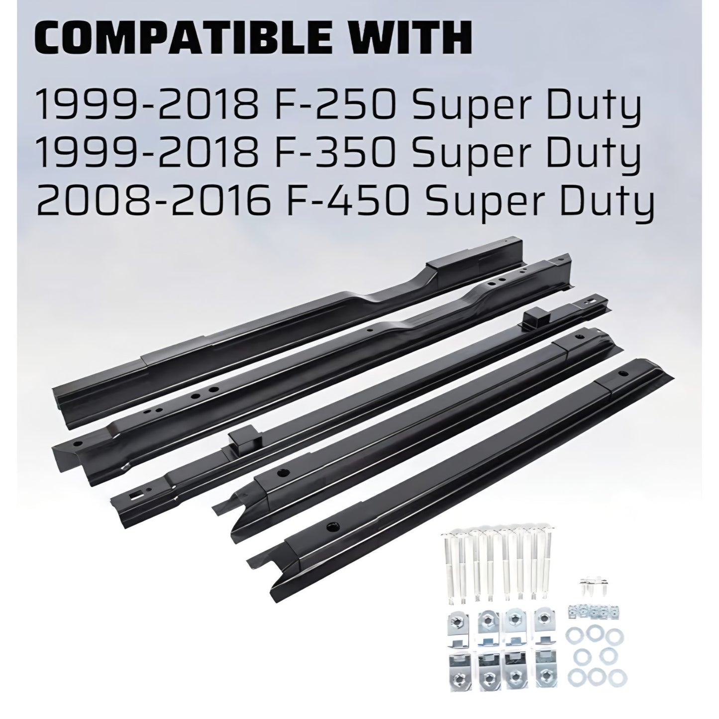 ECOTRIC 5 Long Truck Bed Crossmember Compatible with 1999-2018 F250 F350 F450 Bed Floor