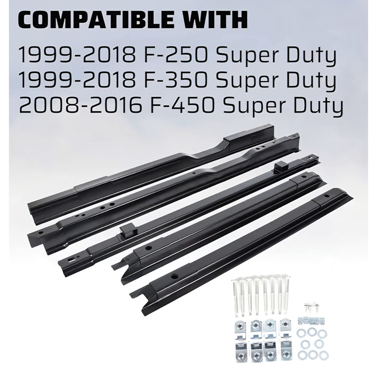 ECOTRIC 5 Long Truck Bed Crossmember Compatible with 1999-2018 F250 F350 F450 Bed Floor