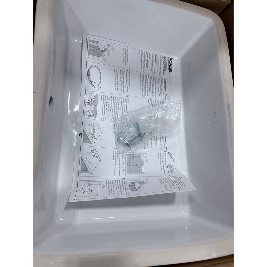 KOHLER Verticyl 17" Undermount Bathroom Vanity Sink, white