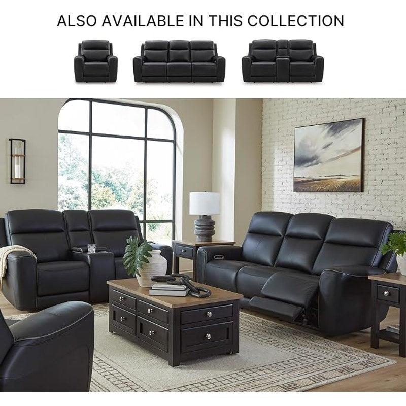 Signature Design by Ashley 5Z-Dreamlight Urban Power Recliner, Black