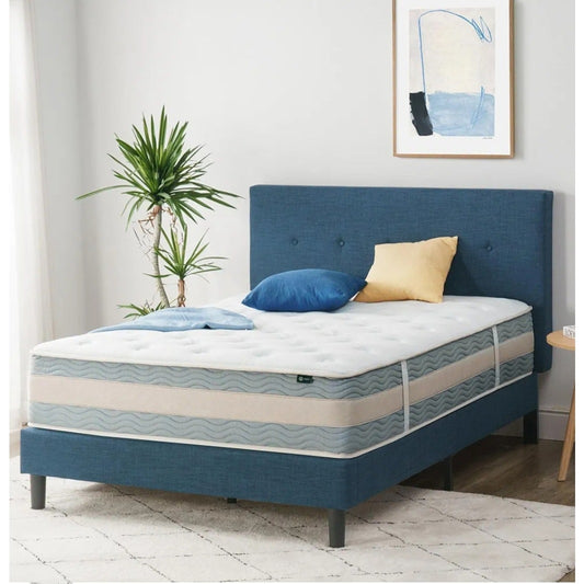 ZINUS 12 Inch Cooling Comfort Support Hybrid Mattress [New Version], Full, Fiberglass Free, Medium