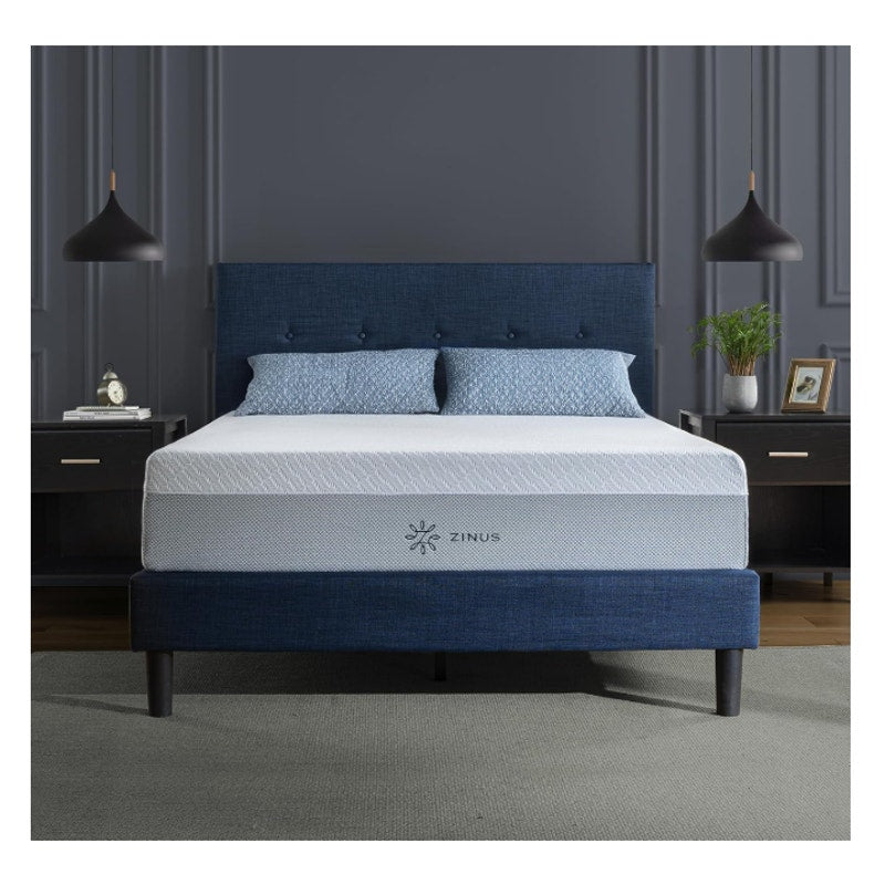 Zinus 12 Inch Queen Quadcool Memory Foam Mattress,