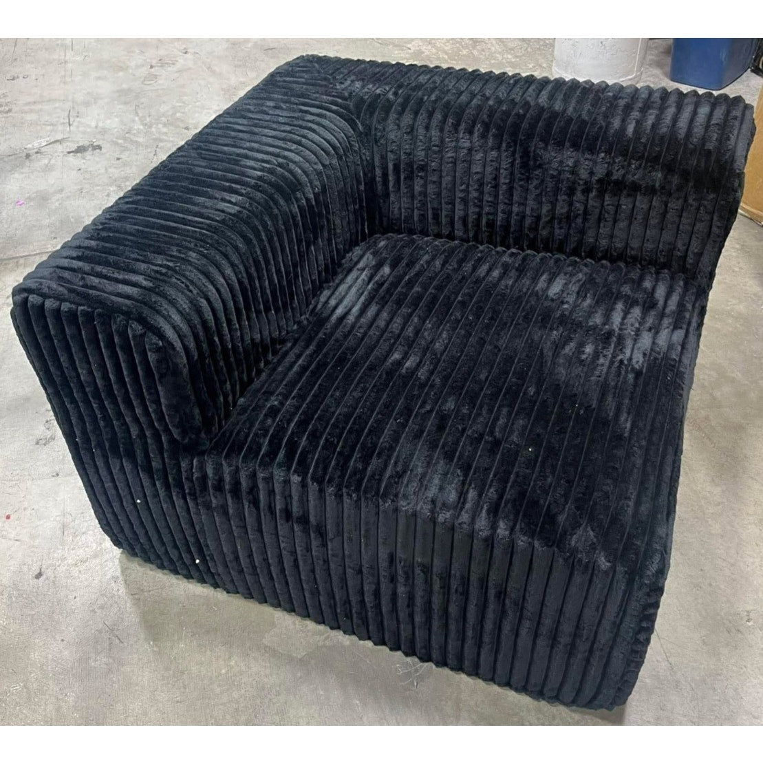 35.4” Right-Arm Facing Modular Sofa Seat, Individually Wrapped Coil Support & Corduroy Fabric