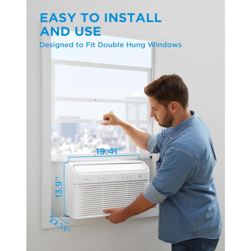 Midea 8,000 BTU Smart Inverter Air Conditioner Window Unit with Heat and Dehumidifier