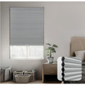 DEZ FURNISHINGS Cordless 1.5" Blackout Cellular Shade, Energy Saver, 72" W x 60" H, Gray Cloud