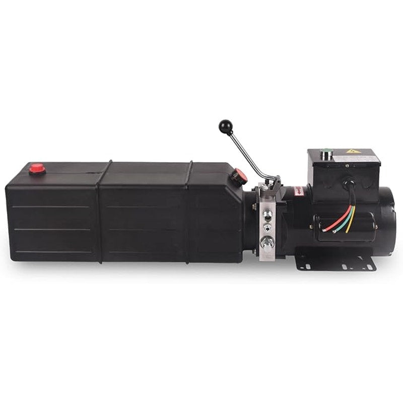 Doppy Hydraulic Pump 16 Quart, 4 Gallon, Power Unit 220V 2HP 3450 RPM Single Phase Electric.