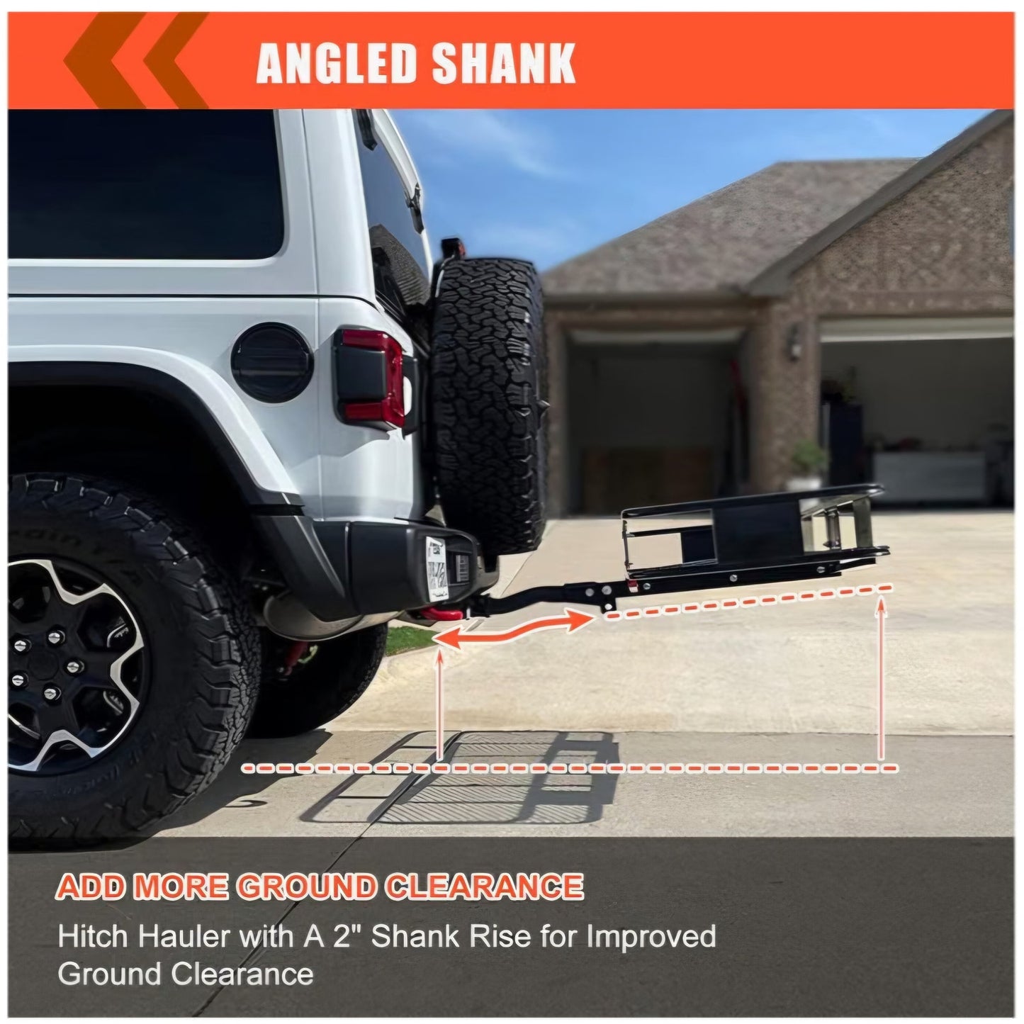 Hitch Mount Cargo Carrier Rack Basket 60"*20"*6"+Waterproof Bag 16 Cu.Ft.