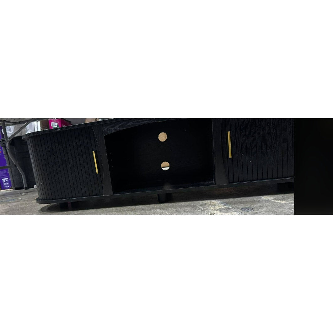 58 inc x 16 inc Mid Century Modern Oval Coffee Tables with Storage and Charging Station for Living