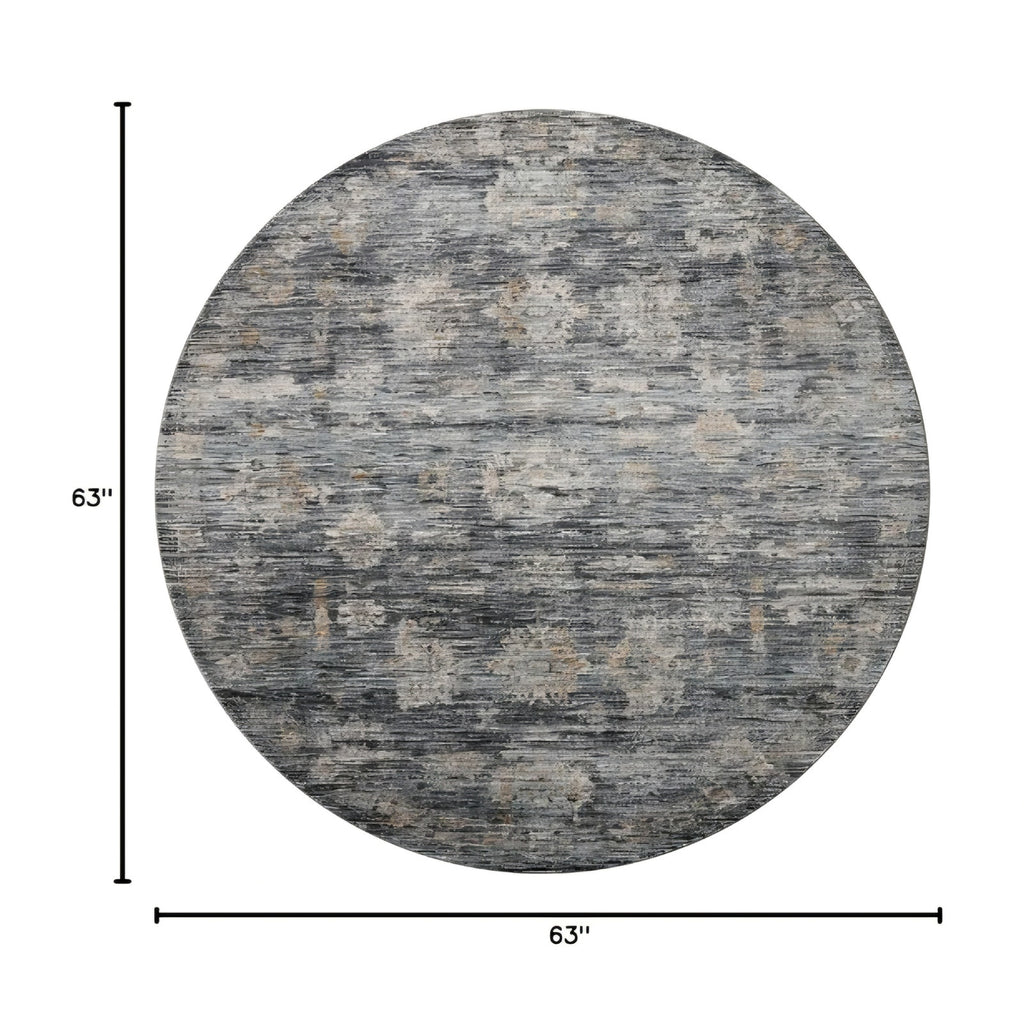 Loloi Jean Stoffer Katherine Collection KES-04 Ink/Jade 5'-3'' x 5'-3'', .25" Pile Height, Rug