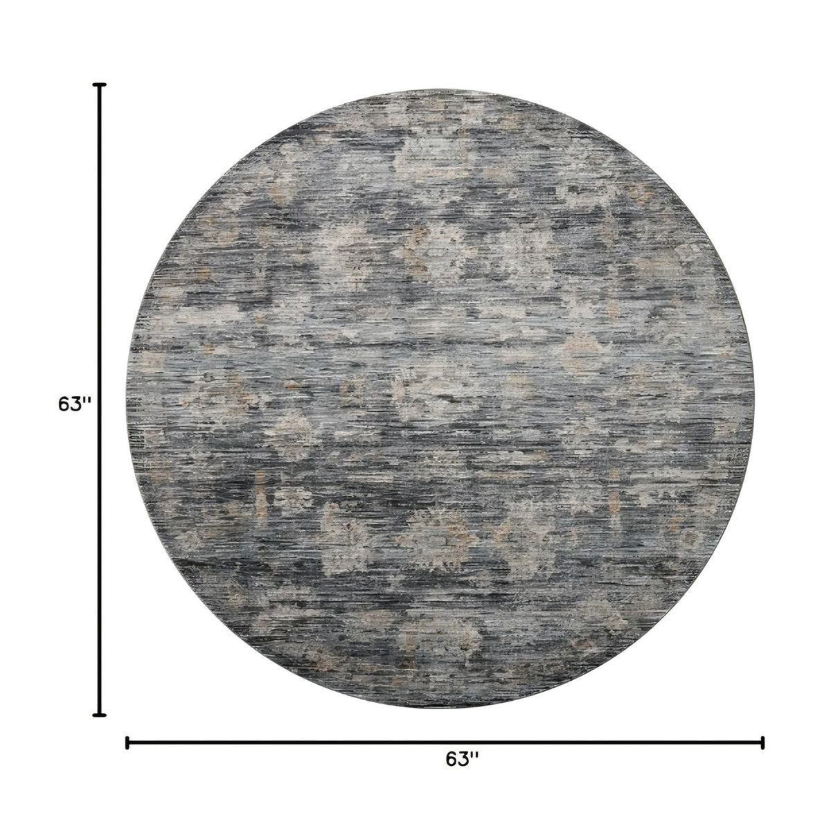 Loloi Jean Stoffer Katherine Collection KES-04 Ink/Jade 5'-3'' x 5'-3'', .25" Pile Height, Rug